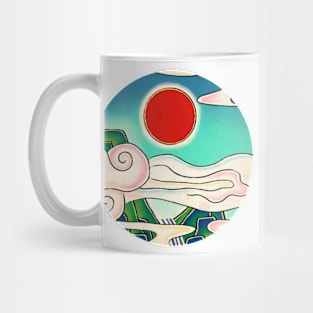 Minhwa: Sunrise (Korean traditional/folk art) Mug